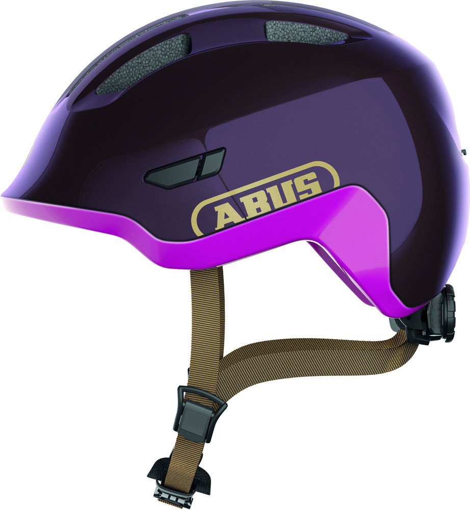 Image of ABUS kerékpáros gyerek sisak Smiley 3.0 ACE LED, In-Mold, royal purple, S (45-50 cm)