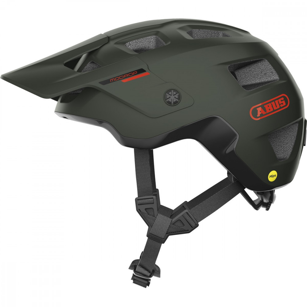 Image of ABUS kerékpáros sport sisak MoDrop MIPS, In-Mold, olive green, S (51-55 cm)