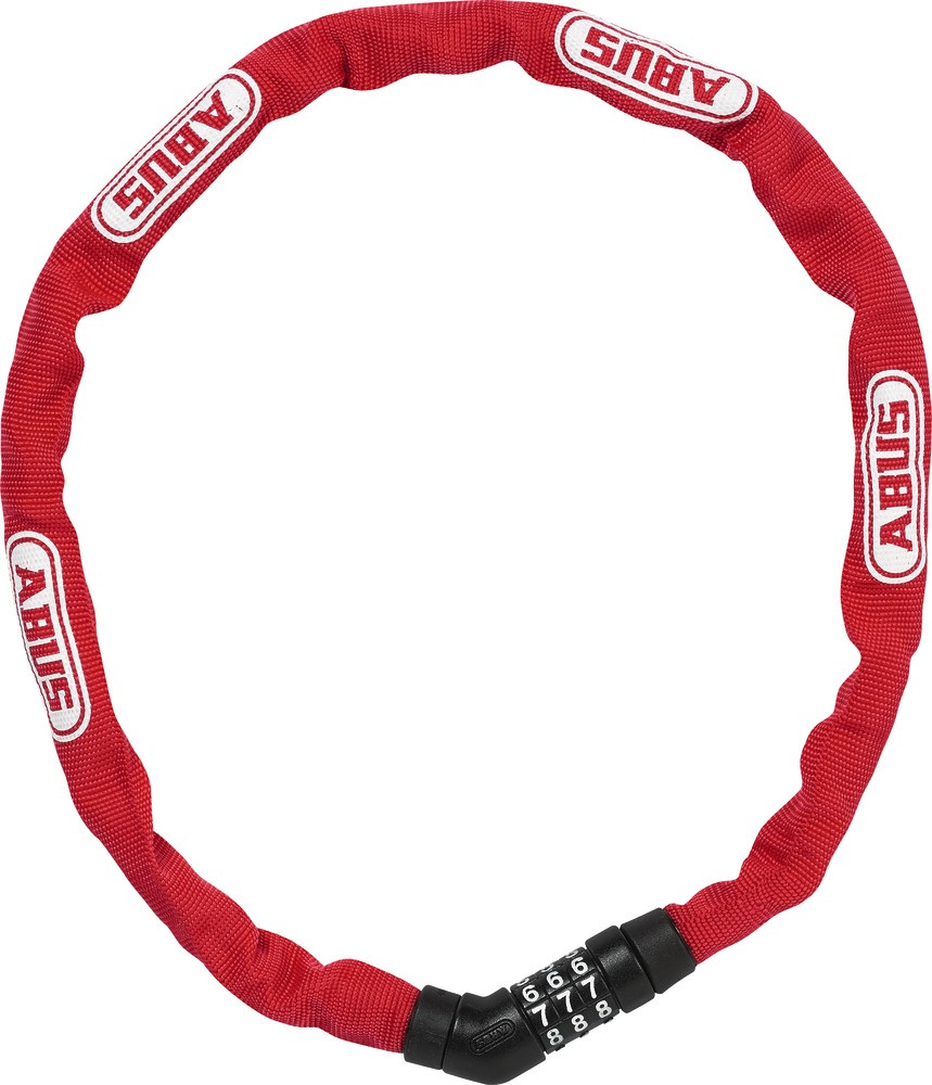 Image of ABUS láncos lakat számzárral Steel-O-Chain 4804C/75, piros