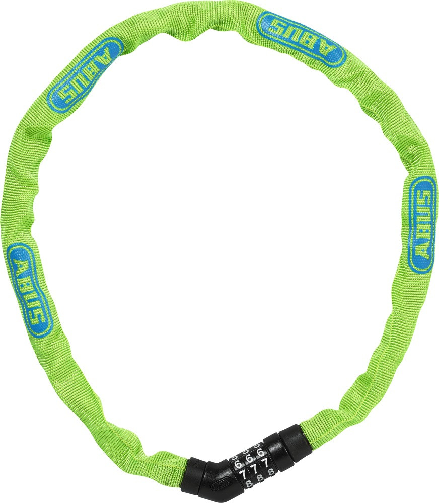Image of ABUS láncos lakat számzárral Steel-O-Chain 4804C/75, lime