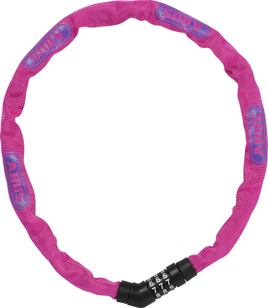 Image of ABUS láncos lakat számzárral Steel-O-Chain 4804C/75, pink