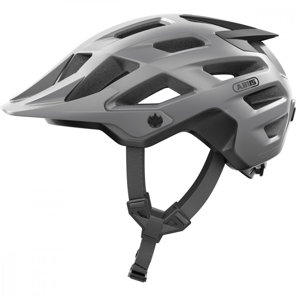 Image of ABUS kerékpáros sport sisak Moventor 2.0, In-Mold, gleam silver, M (54-58 cm)