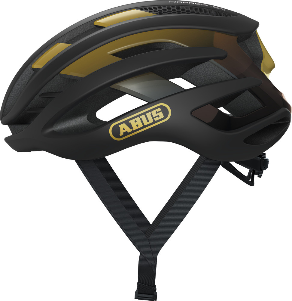 Image of ABUS kerékpáros sport sisak AirBreaker, In-Mold, black gold, M (52-58 cm)