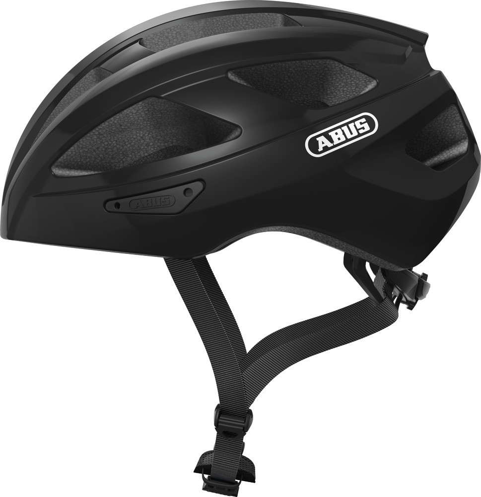 Image of ABUS kerékpáros sport sisak Macator, In-Mold, velvet black (fényes), L (58-62 cm)
