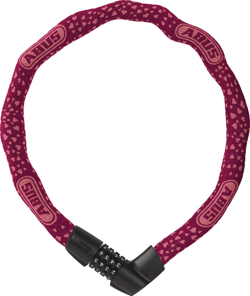Image of ABUS láncos lakat számzárral Tresor 1385/75, cherry heart (6mm)