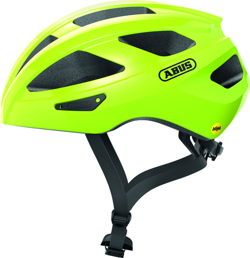 Image of ABUS kerékpáros sport sisak Macator MIPS, In-Mold, neon yellow, S (51-55 cm)