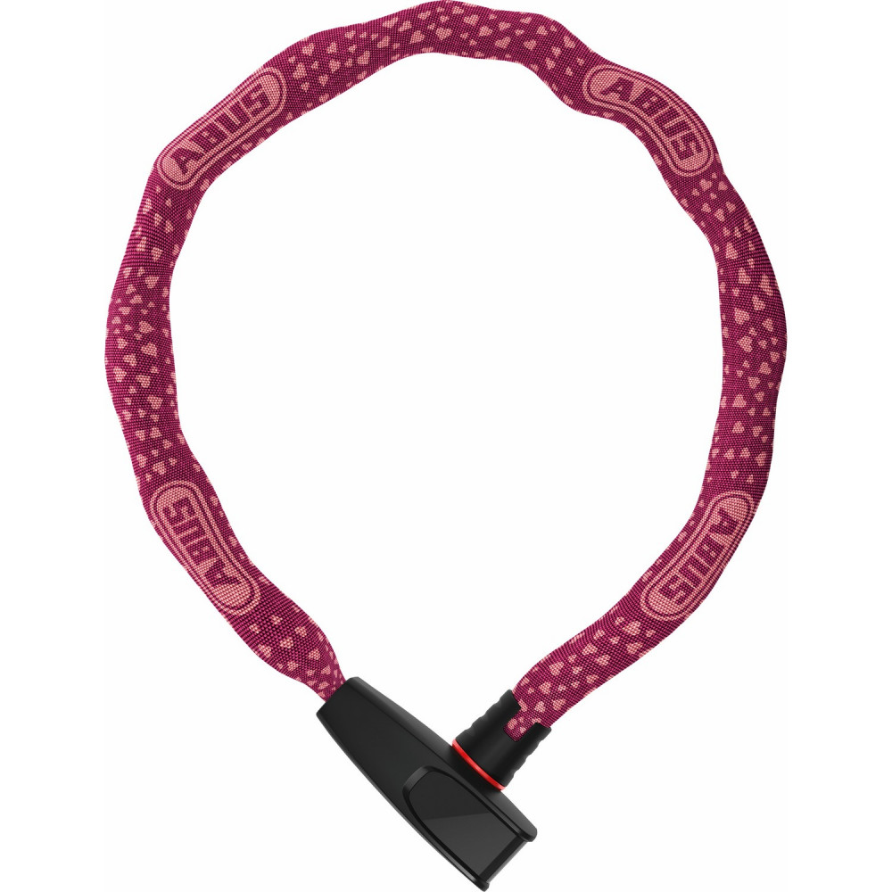 Image of ABUS láncos lakat Catena Color 6806K/85, cherry heart