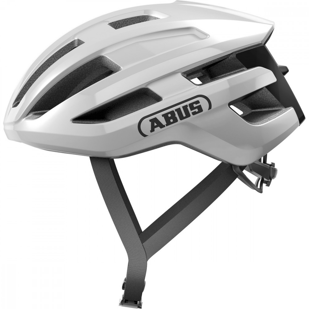 Image of ABUS kerékpáros sport sisak Powerdome, In-Mold, shiny white, L (57-61 cm)