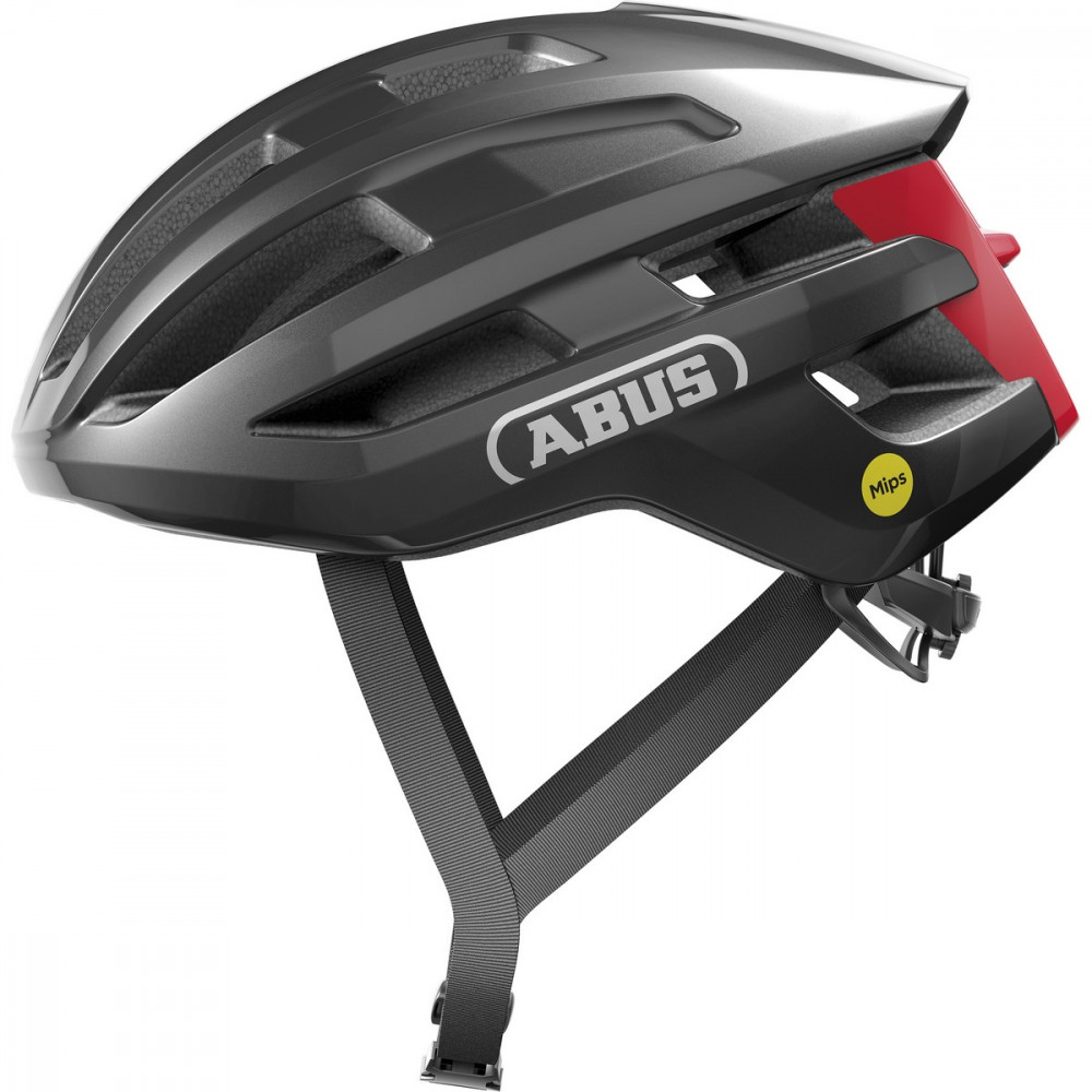 Image of ABUS kerékpáros sport sisak Powerdome MIPS, In-Mold, titan, M (54-58 cm)
