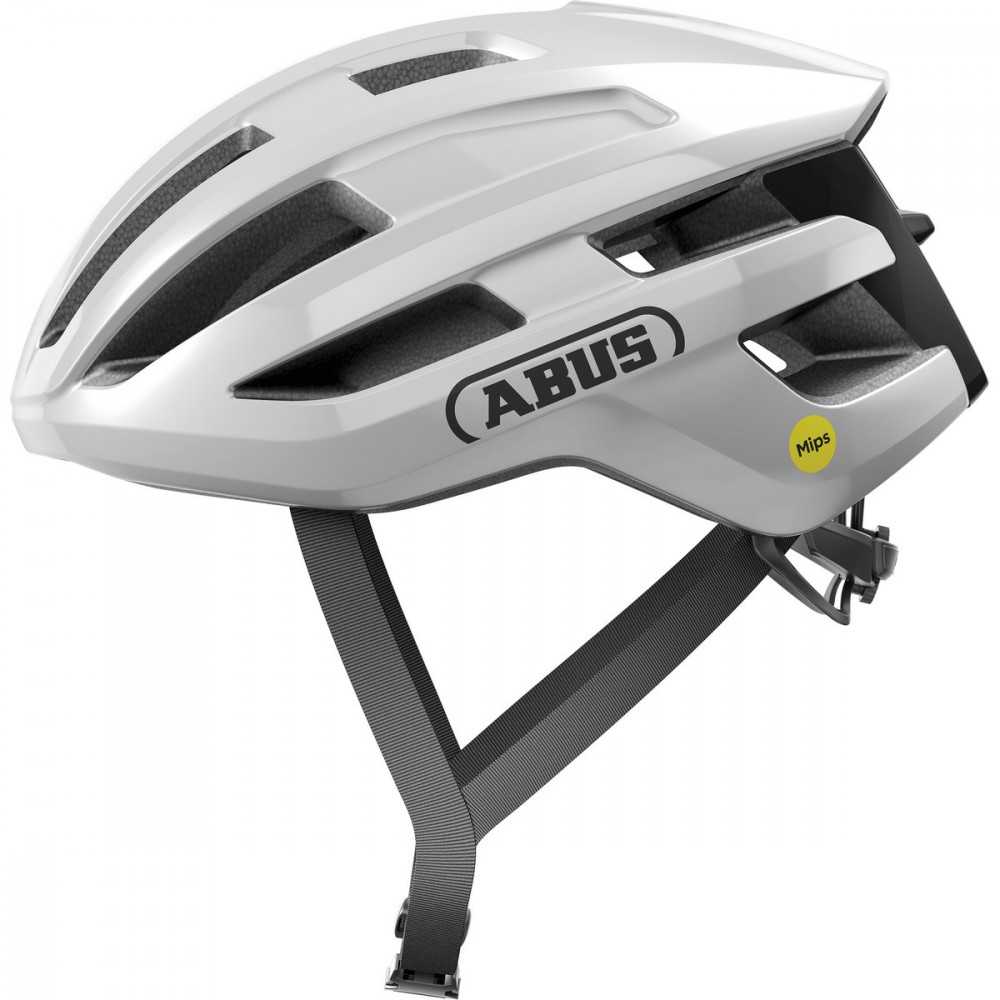 Image of ABUS kerékpáros sport sisak Powerdome MIPS, In-Mold, shiny white, L (57-61 cm)