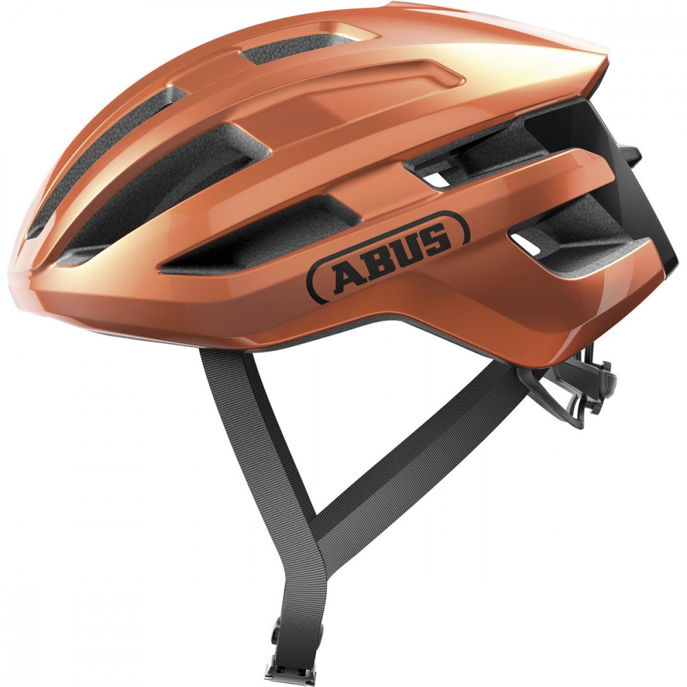 Image of ABUS kerékpáros sport sisak Powerdome MIPS, In-Mold, goldfish orange, M (54-58 cm)