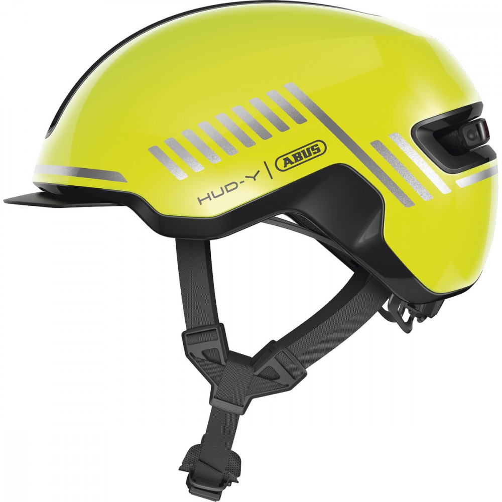 Image of ABUS kerékpáros városi sisak Hud-Y, In-Mold, signal yellow, S (51-55 cm)