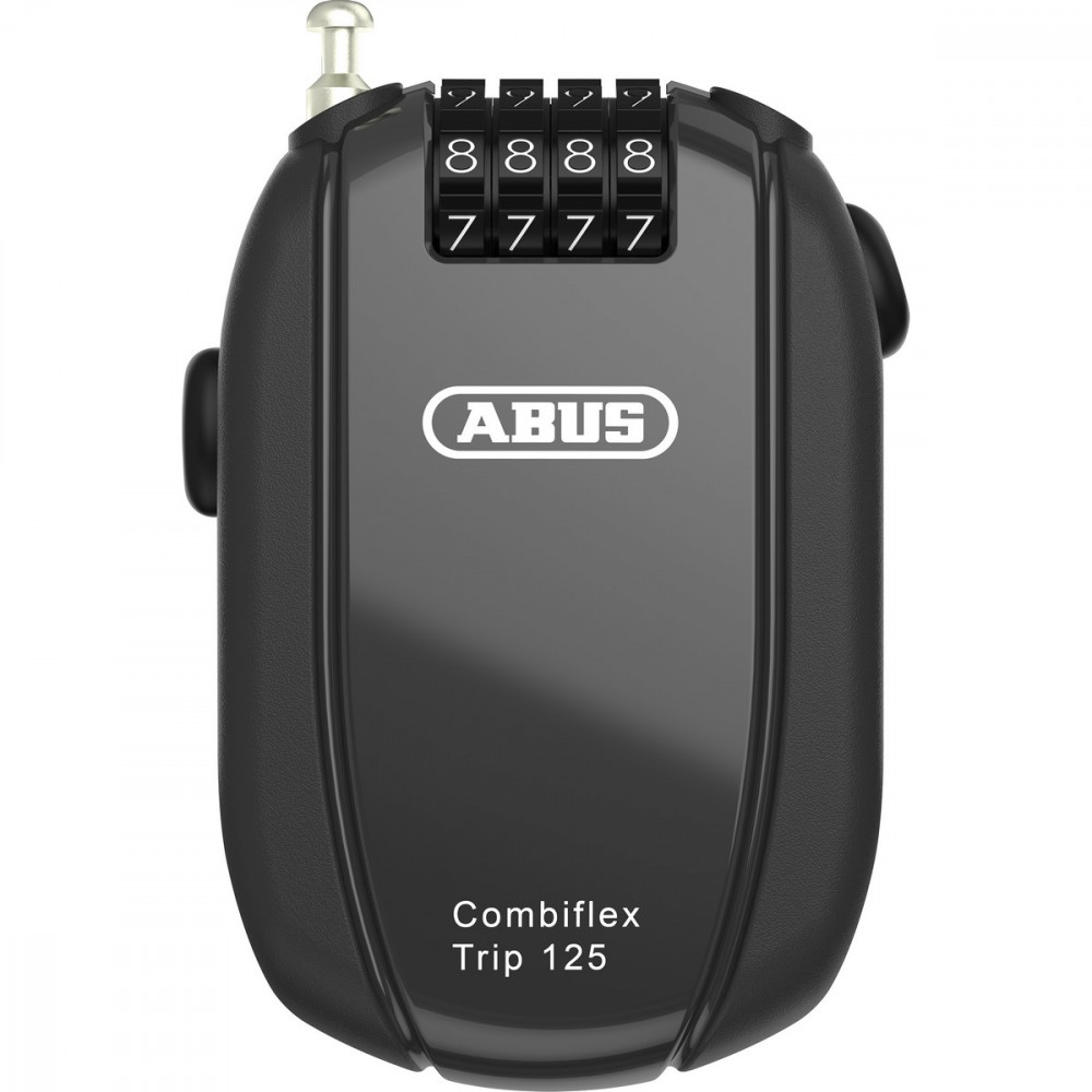 Image of ABUS mini kábellakat számzárral Combiflex Trip, 125 cm, fekete