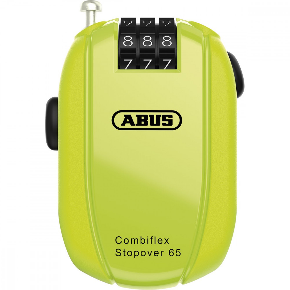 Image of ABUS mini kábellakat számzárral Combiflex StopOver, 65 cm, neon