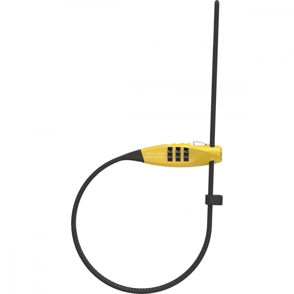 Image of ABUS mini kábellakat számzárral Combiflex TravelGuard, 45cm, sárga