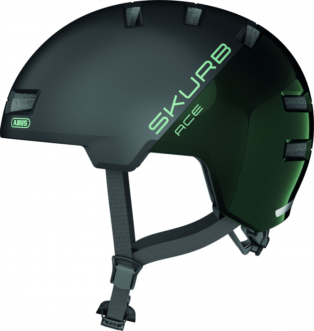 Image of ABUS kerékpáros városi sisak Skurb ACE, ABS, moss green, M (55-59 cm)