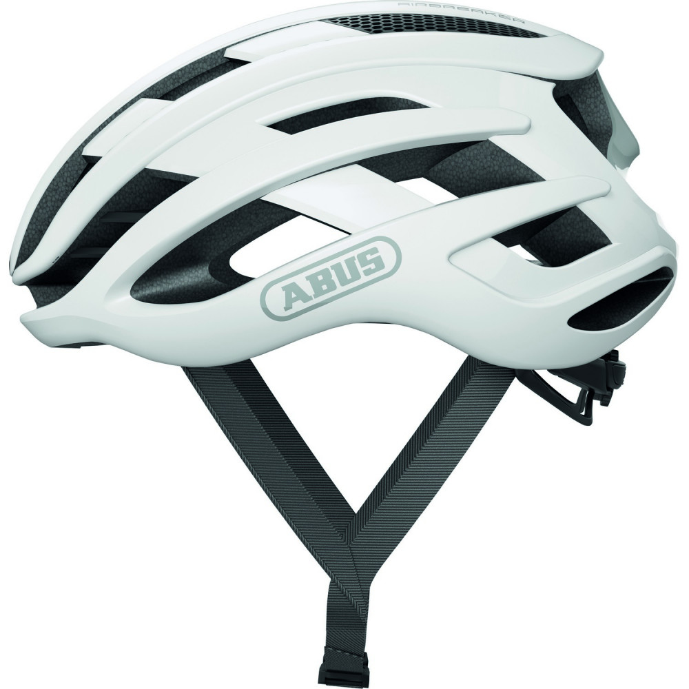 Image of ABUS kerékpáros sport sisak AirBreaker, In-Mold, polar white matt L (59-61 cm)