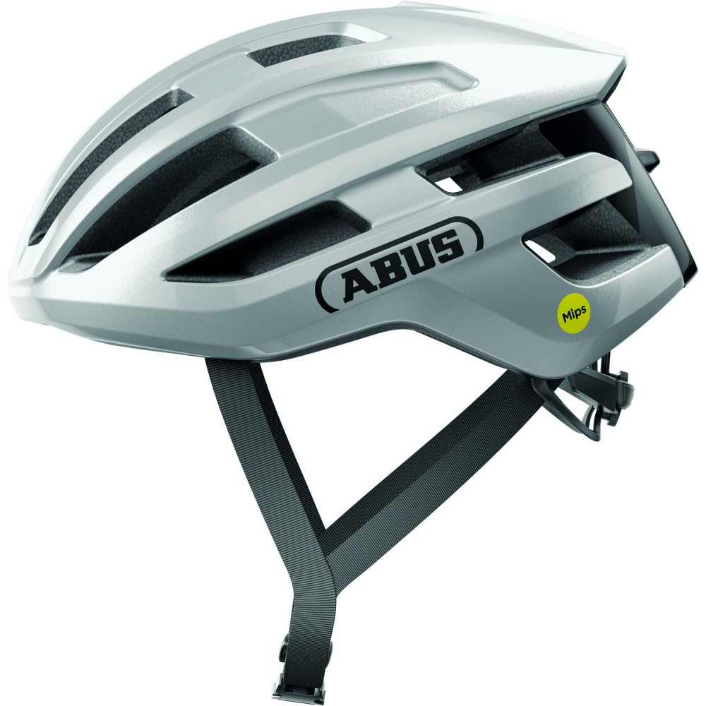 Image of ABUS kerékpáros sport sisak Powerdome MIPS, In-Mold, gleam silver S (51-55 cm)