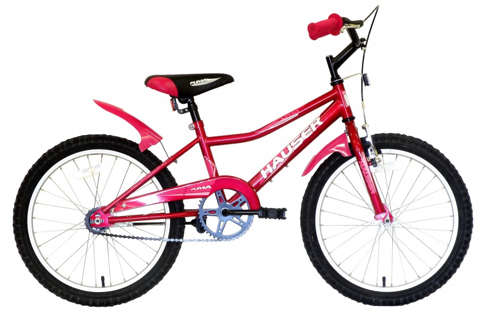 Hauser Puma gyerek bicikli - 20" - Lány - Sötét rózsaszín