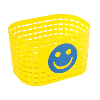 Kosár gyerek első - műanyag - smile - sárga
