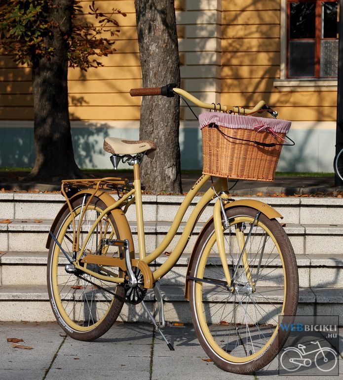 Egyedi Cruiser Női Kerékpár 1 / 3 / 7 sebességes - Krém - Karamell