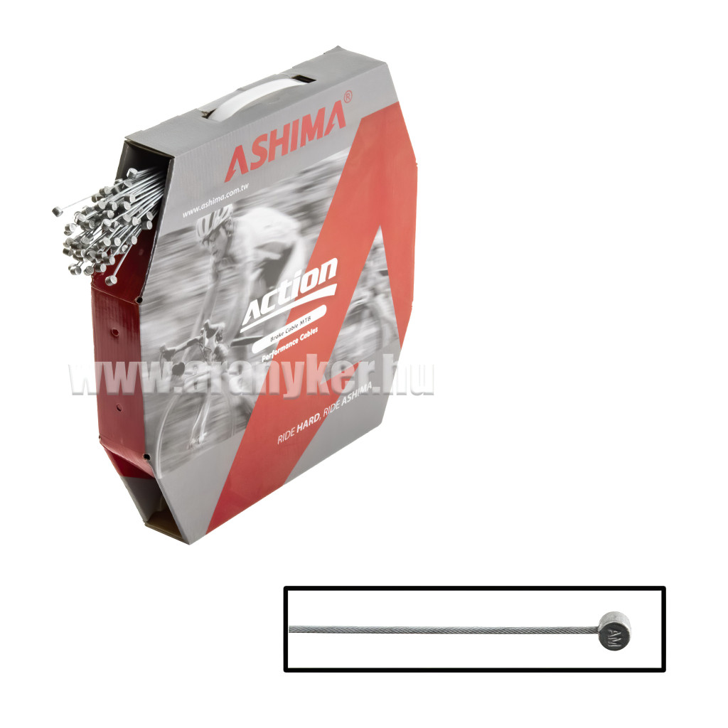 Image of Fékhuzal hátsó ashima action 1700mm d1,5mm nem slick 100 db/box galvanizált