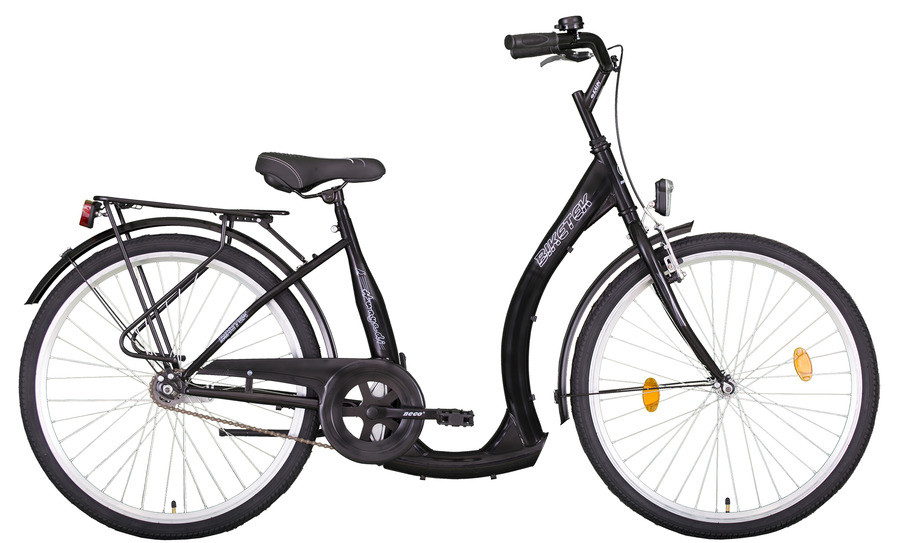 Időseknek - Koliken Hunyadi Biketek 26" kerékpár (alacsony átlépésű) - Fekete - UTOLSÓ DARABOK