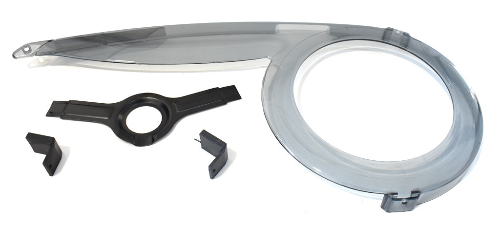 Image of Láncvédő műa 44-46t elsőváltós füstszínű zárt+tartó 24-26"-28" műanyag fume nér x tripla