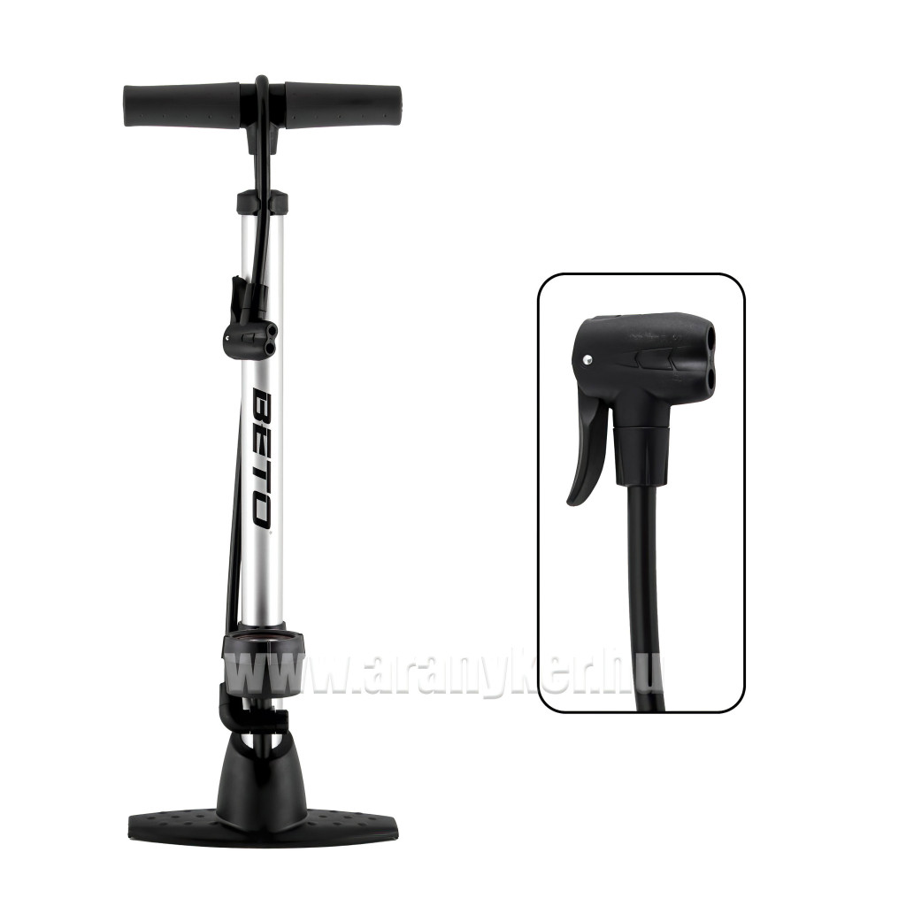 Image of Pumpa beto műhely nyomásmérős alu 25"/34mm/2" ezüst ld fej=av-dv-fv 160psi cmp-069