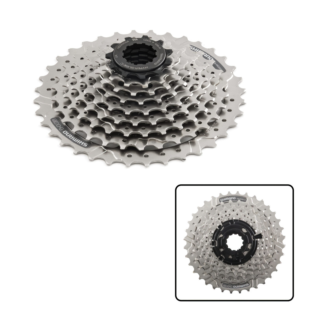 Racsni 9-es kazeTömlőShimano cs-hg201-9 11-36t ezüst