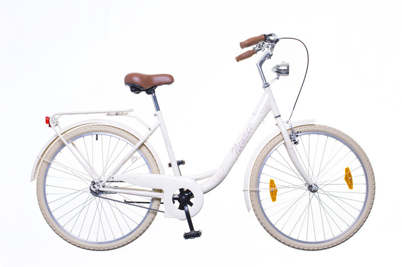 Neuzer Balaton Premium 26" női városi bicikli - 1 sebességes kontrás - Krém színben - Utolsó darab