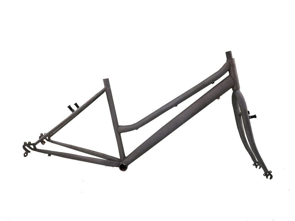 Trekking bicikli váz - Női - 28" - 44 cm (17") Nyers / Festve
