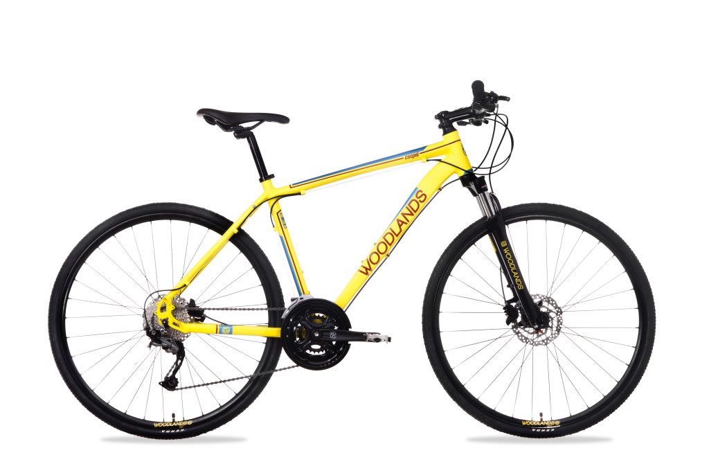 Csepel kerékpár Woodlands Cross 2.1 700c Férfi | 28" | 21"-os vázzal | 27 sebesség | Sárga