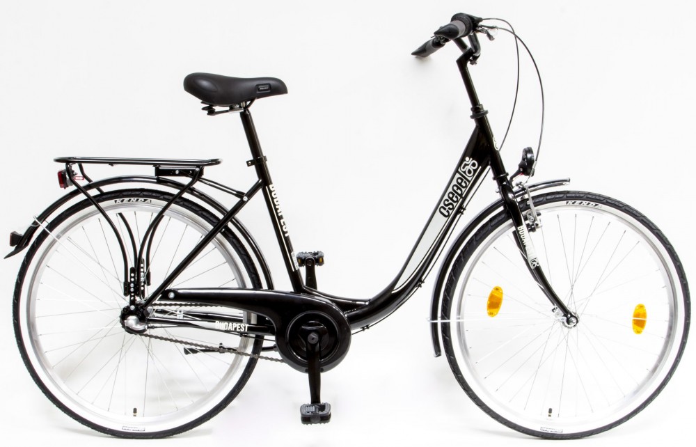 Csepel kerékpár Budapest B 26" N3 - 3 sebességes (Shimano agyváltó) - Női - Fekete