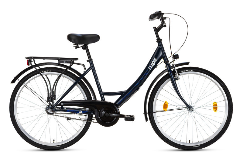 Csepel kerékpár Budapest A 26" N3 - 3 sebességes (Shimano agyváltó) - Női - Sötétkék