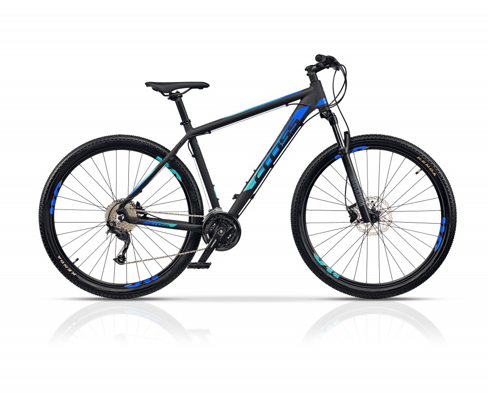 Cross GRX9 DB 29" férfi MTB kerékpár - 46 cm - matt fekete-kék