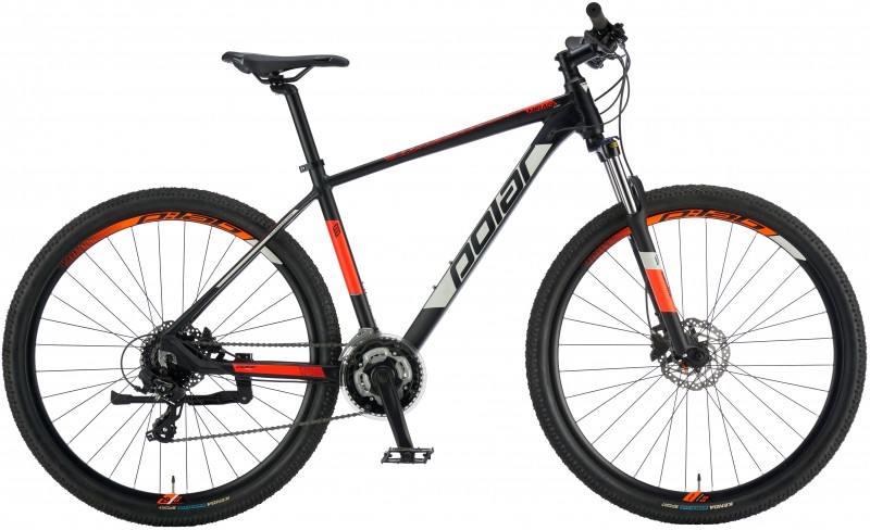 Polar Mirage Comp férfi 29" MTB kerékpár - Hidraulikus tárcsafékkel - fekete/narancs - 19"