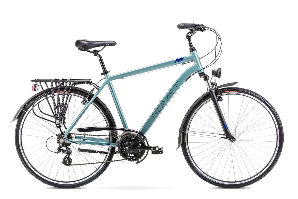 ROMET Wagant 1 férfi trekking kerékpár - ezüstkék-kék - M / 19"